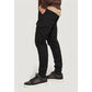 Black Cotton Skinny Pants