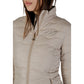 Beige Polyester Bomber