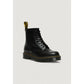 Black Leather Lace-Up Boots