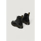Black Leather Lace-Up Boots