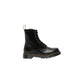 Black Leather Lace-Up Boots