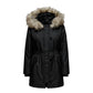 Black Polyester Parka