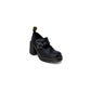 Black Leather High Heel Pumps