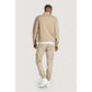 Beige Cotton Cargo Pants
