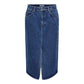 Blue Cotton Long Skirt