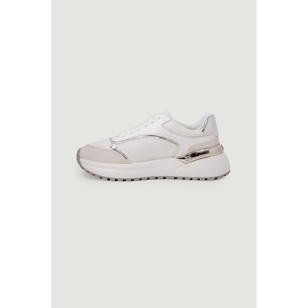White Leather Low Top Sneakers