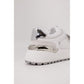 White Leather Low Top Sneakers