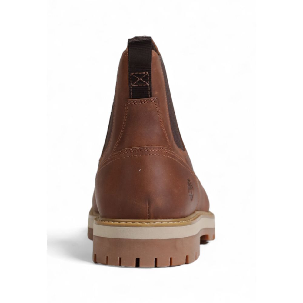 Brown Suede Leather Chelsea Boots