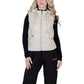 Cream Polyethylene Sleveless Jacket
