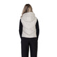 Cream Polyethylene Sleveless Jacket