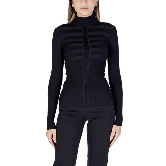 Black Viscose Turtleneck