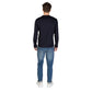 Blue Cotton Long Sleeve T-Shirt