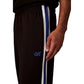 Black Polyester Joggers (Workout Pants)