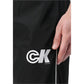 Black Polyester Joggers (Workout Pants)