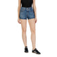 Blue Cotton Shorts