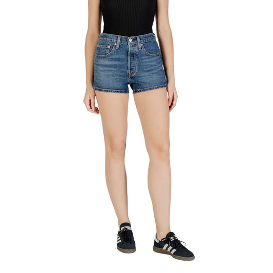 Blue Cotton Shorts
