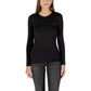 Black Cotton Long Sleeve T-Shirt