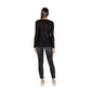 Black Cotton Long Sleeve T-Shirt