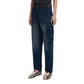 Blue Cotton Boyfriend Jeans