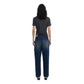 Blue Cotton Boyfriend Jeans