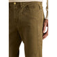 Brown Cotton Skinny Jeans
