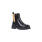 Black Polyethylene Ankle Boots