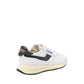 White Leather Low Top Sneakers
