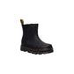 Black Leather Ankle Boots