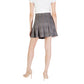 Brown Polyester Mini Skirt