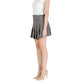 Brown Polyester Mini Skirt
