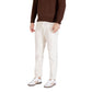 Cream Cotton Relaxed Fit Jeans
