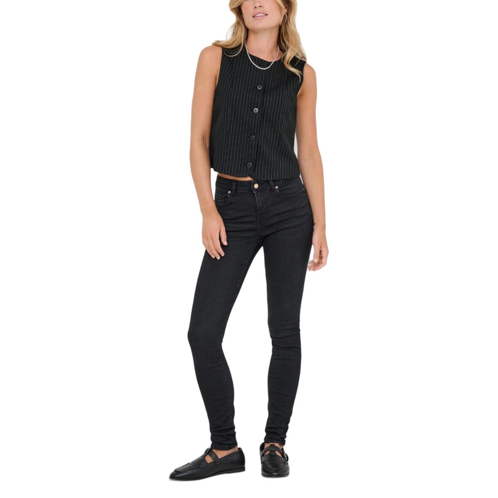 Black Recycled Polyester Waistcoat