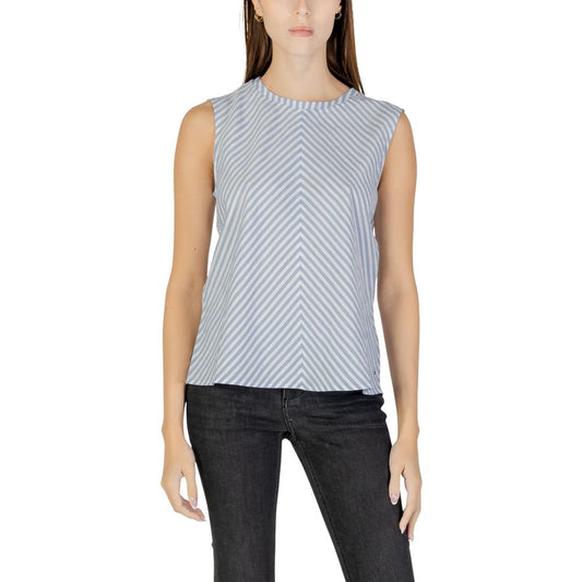 Blue Cotton Tank Tops