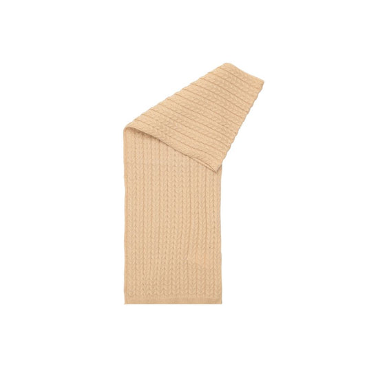 Beige Polyester Scarf