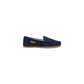 Blue Suede Leather Slippers
