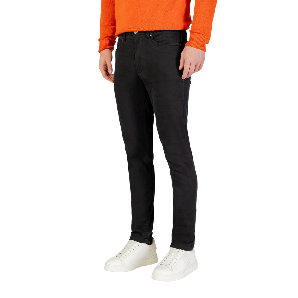 Gray Cotton Skinny Pants