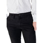 Black Cotton Skinny Pants
