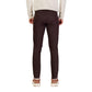 Brown Cotton Skinny Pants
