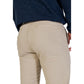 Beige Cotton Skinny Pants