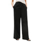 Black Organic Cotton Casual Pants