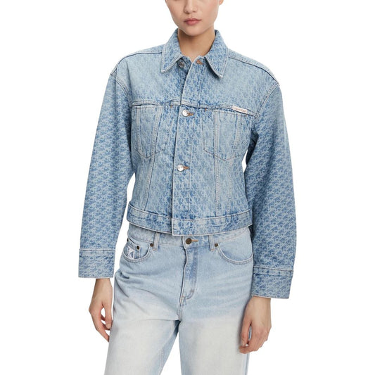 Light Blue Cotton Denim Jacket