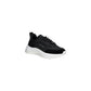 Black Leather Athletic Sneakers
