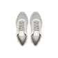 Gray Suede Leather Athletic Sneakers