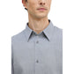 Black And White Cotton Dress Shirt