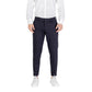 Blue Viscose Dress Pants