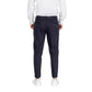 Blue Viscose Dress Pants