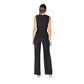 Black Polyester Jumpsuit