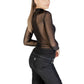 Black Recycled Polyester Blouse