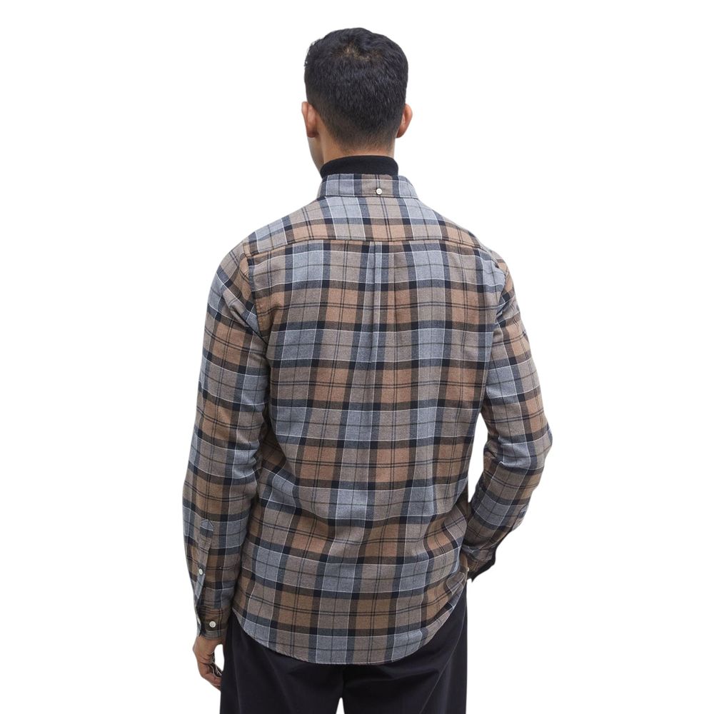 Beige Cotton Pattern Shirt
