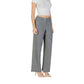 Gray Recycled Polyester Casual Pants